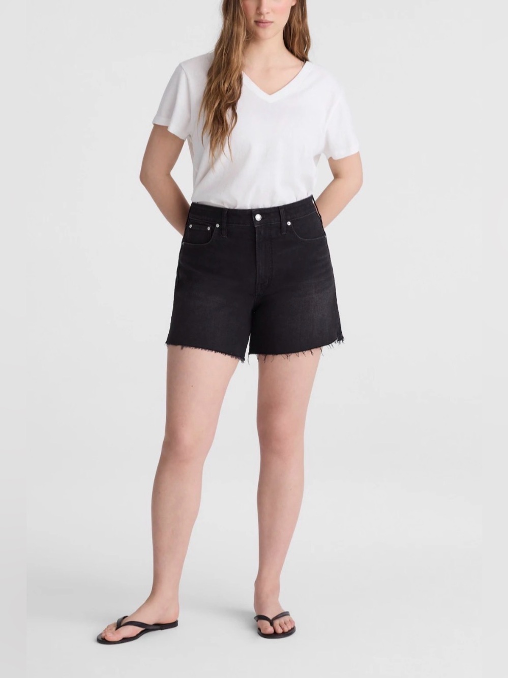Madewell The Curvy Perfect Mid-Length Jean Short Size 31